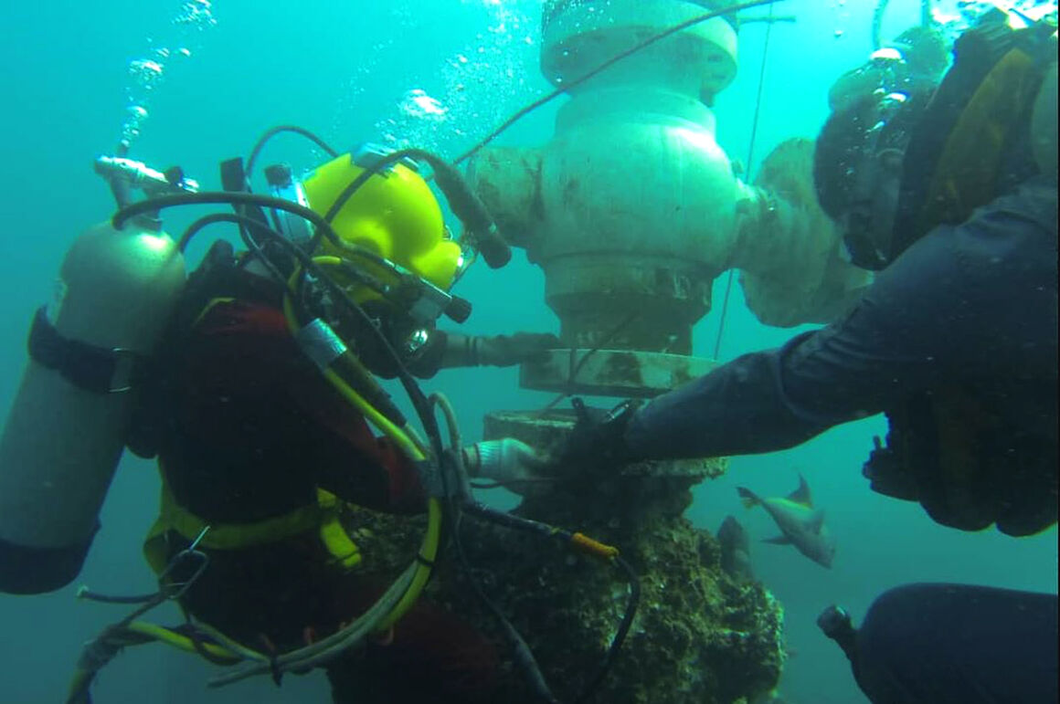 Abandoned, destroyed offshore Iran wells secured