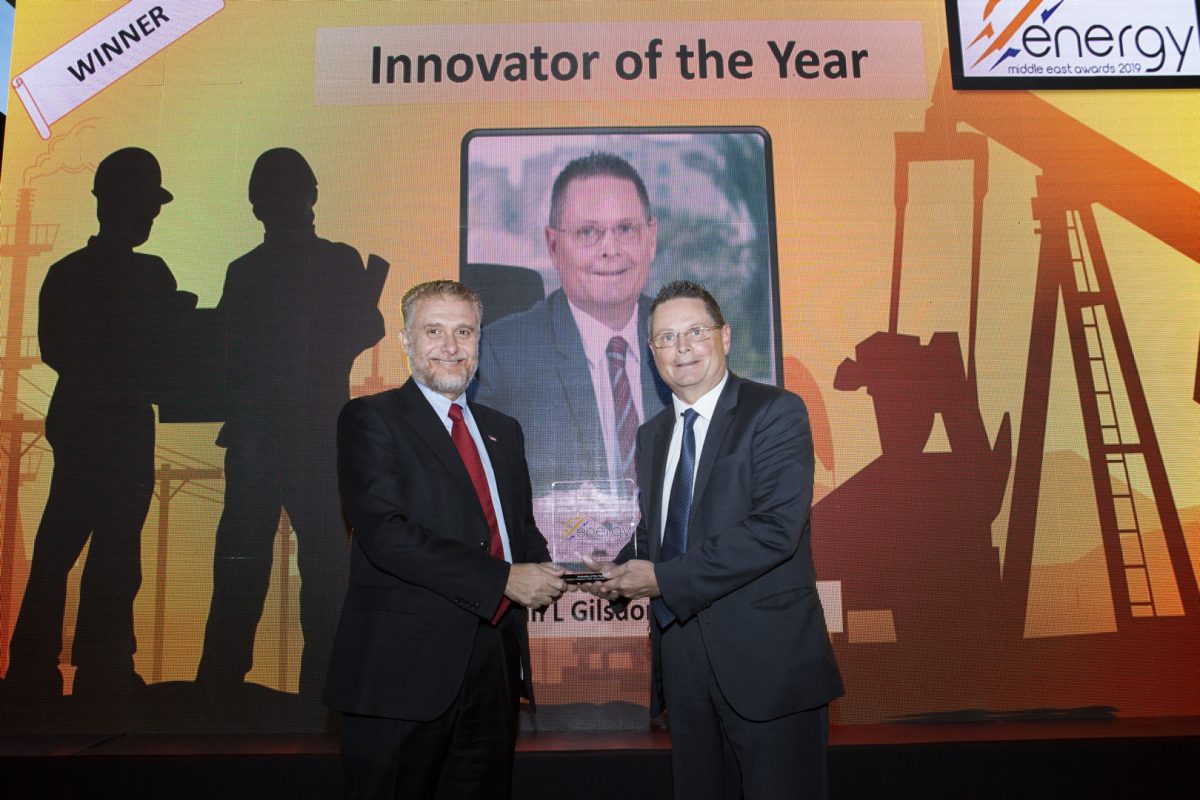 Innovator of the Year 2019 winner at the Middle East Energy Awards announced