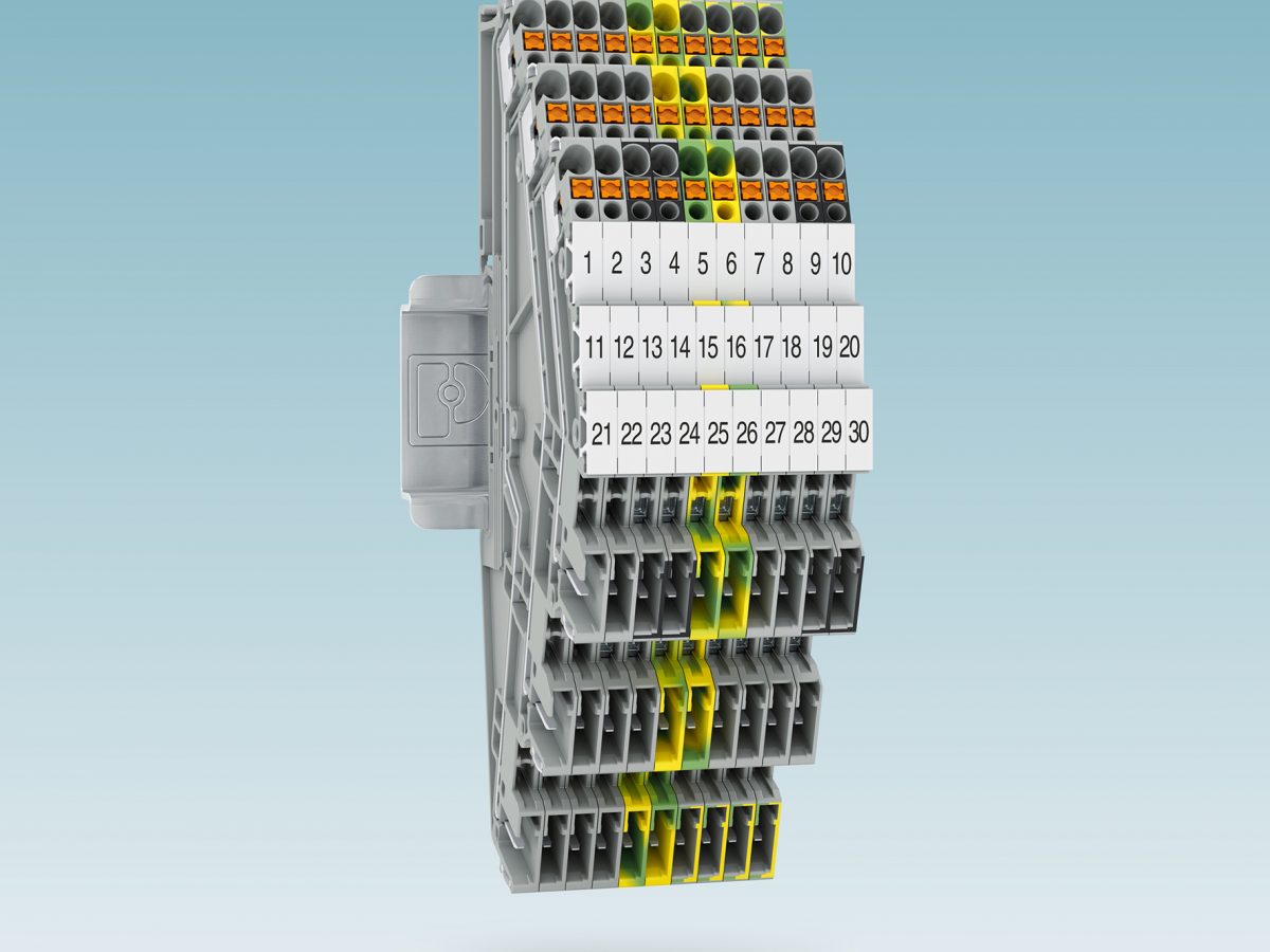 Pluggable terminal blocks increase wiring density in limited space