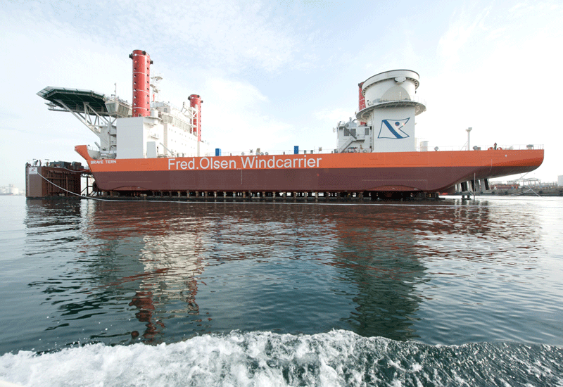 Lamprell launches 12,200 tonne windcarrier