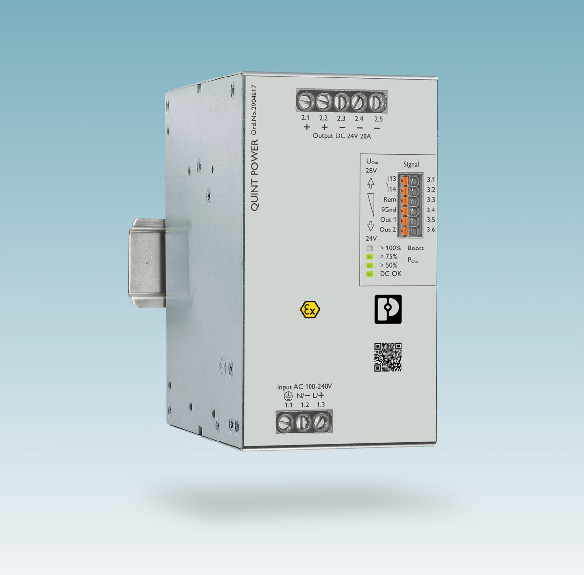 Power supply with SIL certification for high operational safety