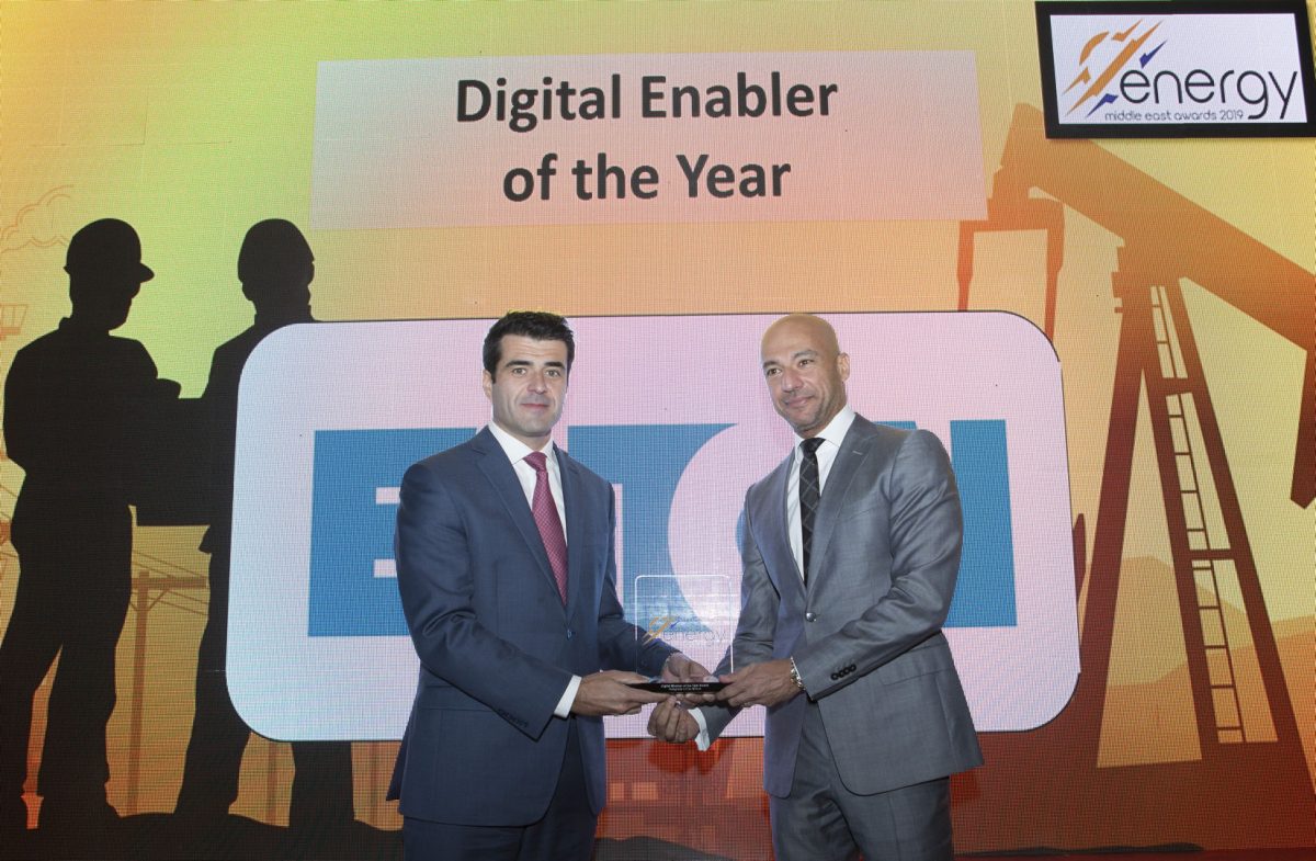 Digital Enabler of the Year 2019 winner at the Middle East Energy Awards announced