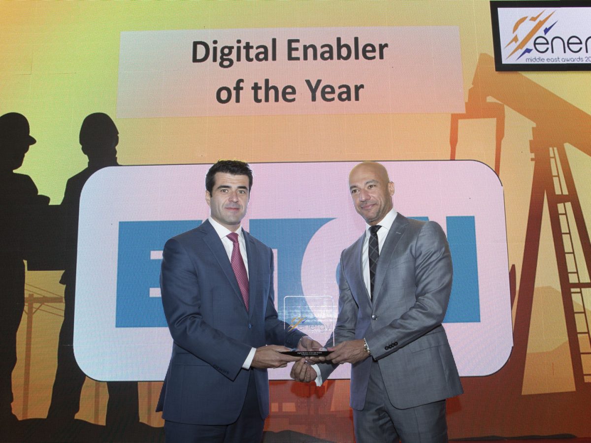 Digital Enabler of the Year 2019 winner at the Middle East Energy Awards announced