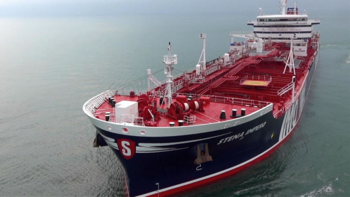 Russian embassy officials meet crew of seized UK tanker Stena Impero