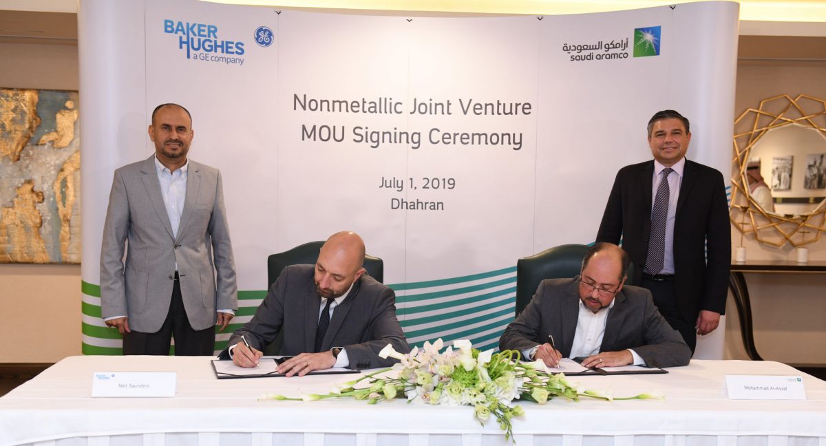 Saudi Aramco inks MoU with BHGE for non-metallic materials production facility in KSA