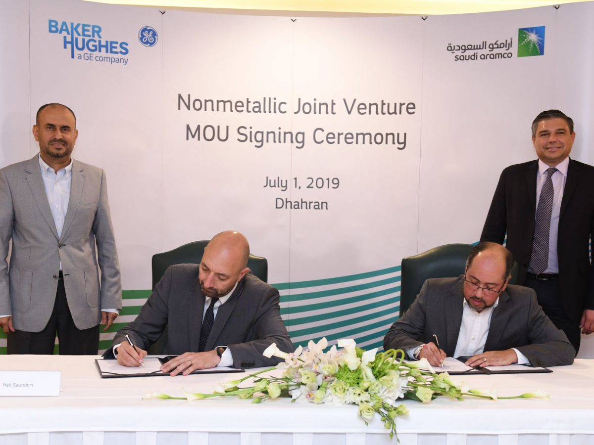 Saudi Aramco inks MoU with BHGE for non-metallic materials production facility in KSA