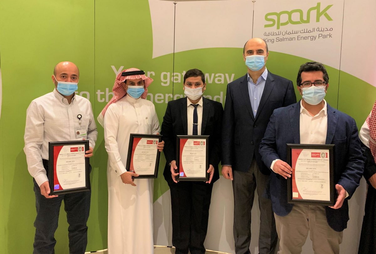 King Salman Energy Park receives Bureau Veritas’s four ISO certificates