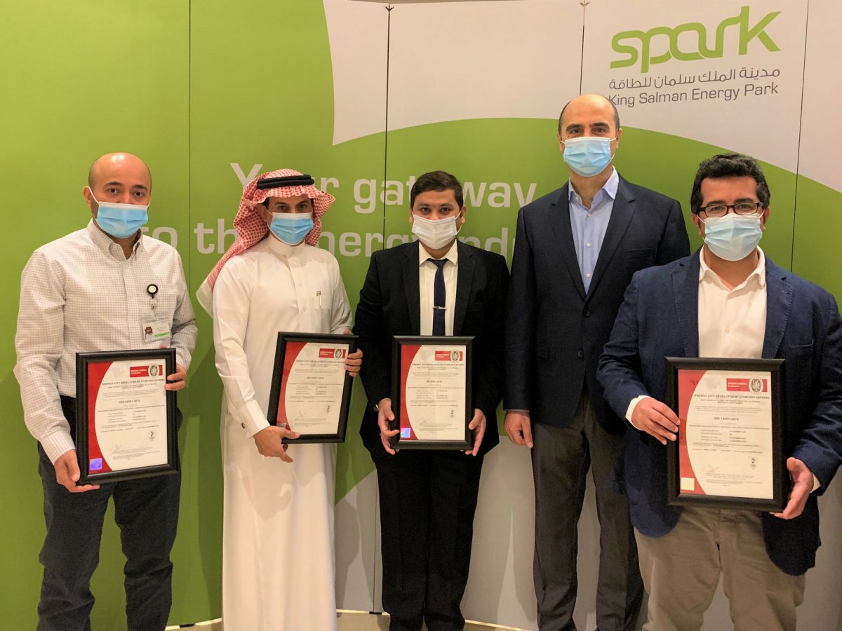 King Salman Energy Park receives Bureau Veritas’s four ISO certificates