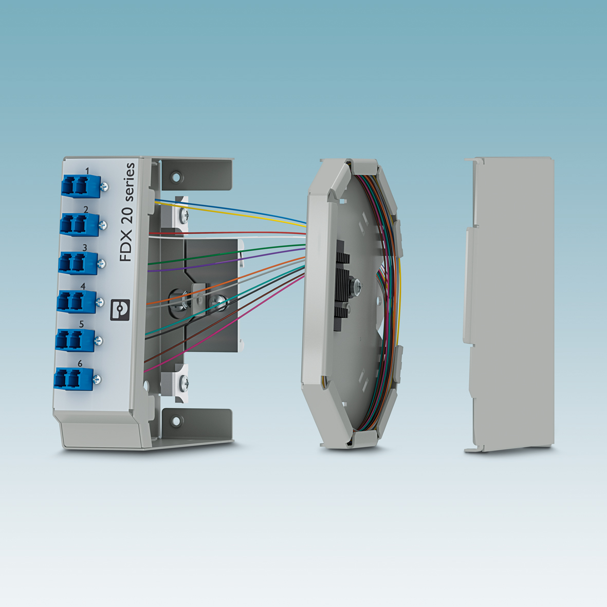 Compact splice boxes for future-proof data transmission