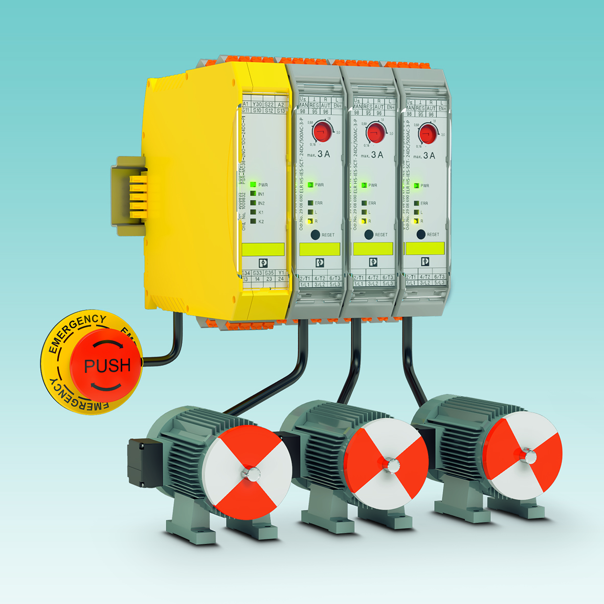 Modular hybrid motor starters