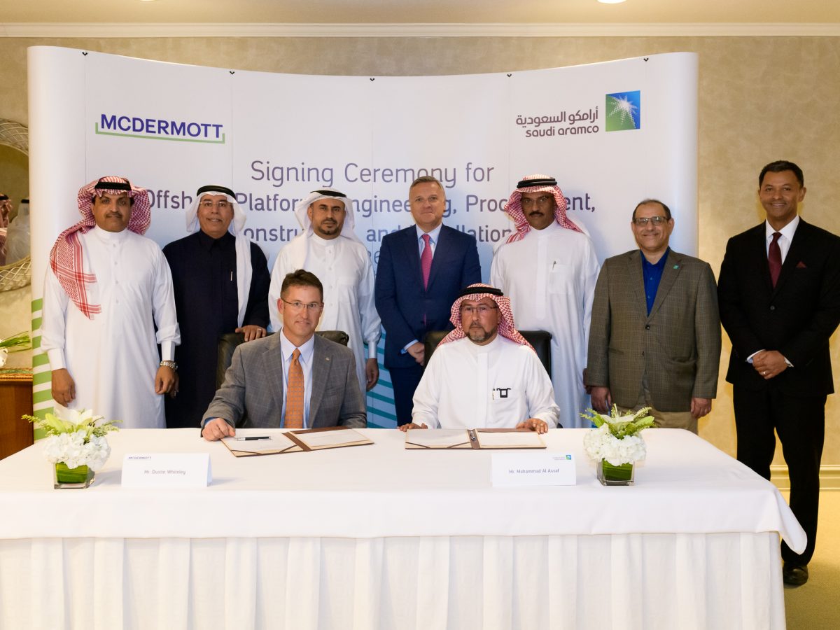 McDermott signs agreement with Saudi Aramco to create Saudi EPCI facility