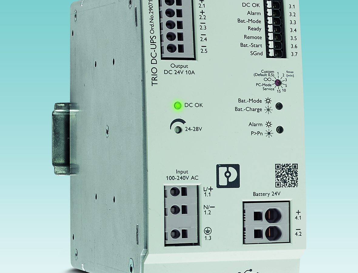 DC UPS with integrated power supply