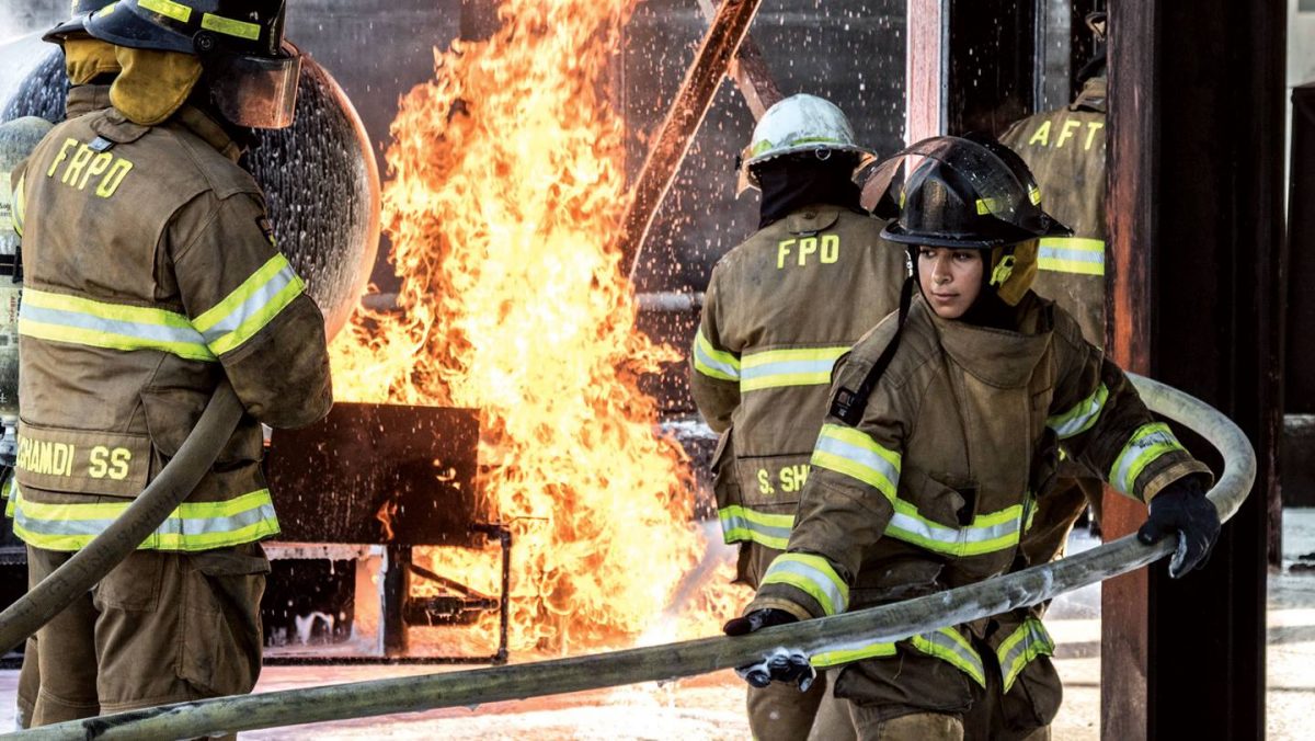 Two Saudi Aramco engineers are the KSA's first certified female firefighters