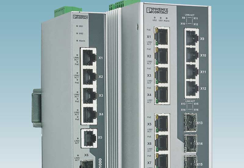 Phoenix Contact launches new Power over Ethernet switches